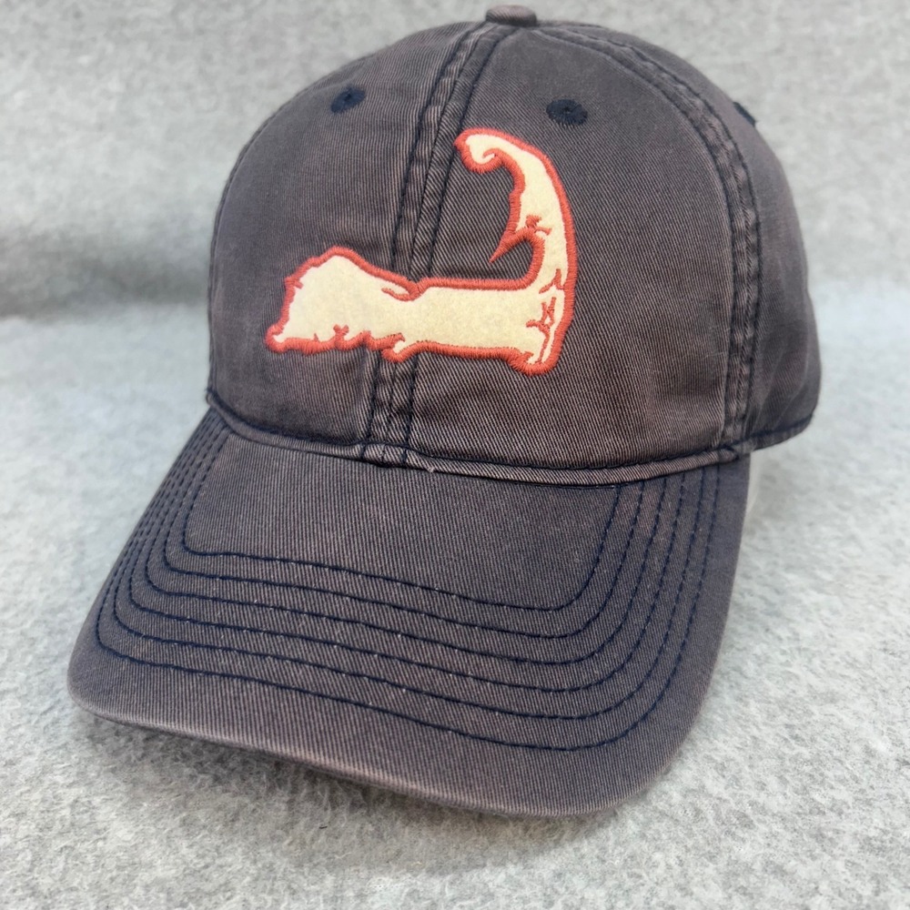Cape Cod Map Embroidery Unisex Navy Legacy Baseball Hat Adjustable OSFM